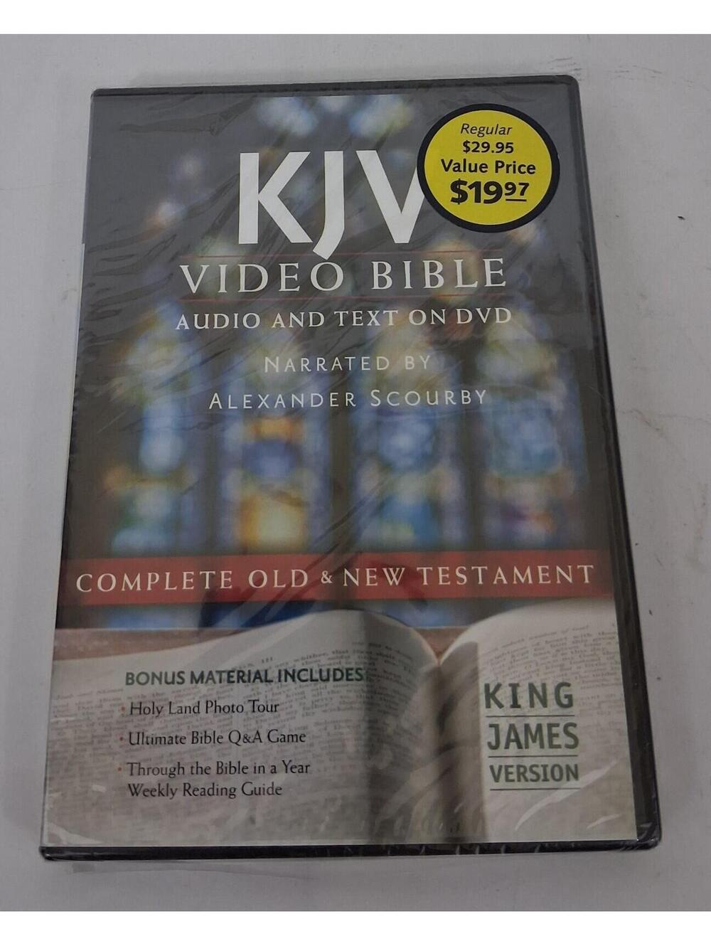 Holy Bible: King James Version, Video Bible, Value Price (2011, Video, DVD) NEW